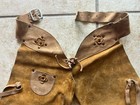 Vintage 1950 s Kids Western Suede Cowboy Vest  Shirt   Chaps Extra Small