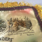 Black Hills South Dakota Souvenir Pillow Case Scenic Landmarks Yellow Fringe
