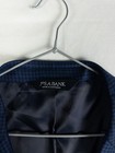 Jos A Bank Blazer Mens Navy Blue Check 50l Traditional Fit Wool Sport Coat