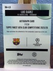 2026 Topps Finest Uefa Club Competitions Luis Suarez Gold Auto 50 50 Sp