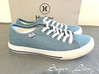 On Sale  New Hurley Women s Carrie Lace-up Canvas Shoes - Size 6 5 - Chambray