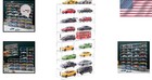 16 Slot Transparent Toy Car Display Case - Showcase Your Hot Wheels Collection