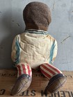 Vintage Cloth Cream Of Wheat Advertising Doll Fabric Doll  Red And Blue Old