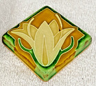 Motawi Tileworks Art Pottery Floral Lily Of The Valley Relief Design Tile