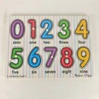 Wooden Chunky  Peg Puzzle Lot Of 4 Including Melissa   Doug Numbers Educational