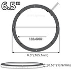 4 Pack 6 5  Chasing Flow 1 2 spacer Audio Sub Waterproof Led Speaker Ring Lights