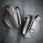 Leather Police Duty Belt Set Pm Holster Handcuff Baton Gas Pouch Black Ukraine