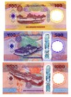 Lot 3 Bhutan Banknotes 100 500 1000 Bhutan Ngultrum 2025 2026 New Polymer Unc