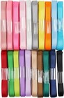 1 4 Inch Satin Ribbon Assorted Double-faced Satin Fabric Ribbon Pack 40 Yards