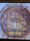 1864 Large Motto Two Cent Piece Xf One Of A Kind  See Pictures 