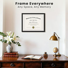 11x14 Diploma Frame With Clear Plexiglass  Displays 8 5 X 11 Certificate Frame W