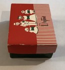 Vtg Dayton   s Dept Store 50   s Christmas Gift Box Empty Red Green Carolers 164ia 