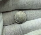Canada 1908 5 Cents Antique Canadian Half Dime Sterling Silver  925 Coin V119