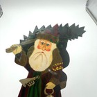 Vintage Hand Made Santa Claus Christmas Stocking Holder