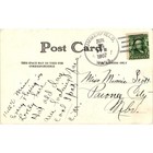 Vintage 1907 Winter Snow Scene Trees Postcard Divided Back One Cent Stamp