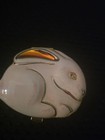 Vintage Estee Lauder Pink Bunny Rabbit Enamel Compact Pink Eye No Box