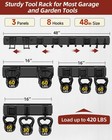 48 Inch Wall Mount Garden Tool Organizer Storage Rack For Yard Tools Chair Rake