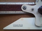 Bakelite excello Drafting Angle Finder Tri-pro Scale-sterling  Mfg Mansfield Ma