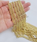 Real 14k Yellow Gold Miami Cuban Link Chain 6mm 24  Necklace Box Lock