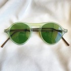 Vtg 1930   s Celluloid Sun Glasses Round Frame   Rare Green 30 s