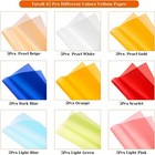 Colored Vellum Paper 9 Colors 8 5x11 45 Sheets Transparent Tracing Paper For Dra