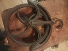Vintage  Cast Iron Pulley Antique