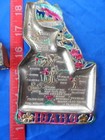 Vintage Souvenir Idaho Tray And Salt Pepper Shakers Famous Sites Landmarks Metal