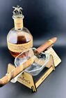 Blanton s Bundle - Lighted Display  Cigar Ashtray   2 Engraved Glencairn Glass  