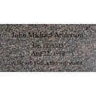 Headstone -cemetery Grave Flat Marker 24x12x4  Includes Engraving- Mohogany