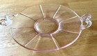 Vintage Fenton Pink Depression Glass Plate With Handles