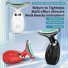 Neck Face Beauty Device Colorful Led Photon Therapy Skin Tighten Reduce Double C