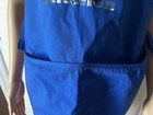 Adar Unisex Medical Apron Smock Blue Solid W  Pockets Side Ties