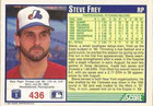 Steve Frey Authentic Signed Autographed Trading Card Coa