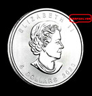 2020 Canadian Maple Leaf  1  Oz   Fine Silver 9999 Bullion   5 Canada Coin   Unc