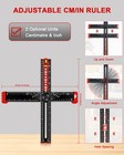 5 In 1 Drilling Positioning Ruler  Multifunctional Adjustable T Square Ruler    