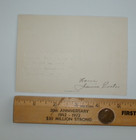 Vtg Christmas Card Snow Musicians Play Carolersings Homes Pines 1930 s