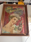 Coca-cola Take Some Home Today Poster Vintage 1950 Double Sided Mccandlish Litho