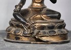 8  Old Antique Tibetan Buddhism Temple Bronze Gilt Green Tara Bodhisattva Statue