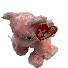 Ty Beanie Baby - Carnation The Pink Cat - Silver Collar   Blue Eyes 