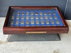 Complete Danbury Mint 40 Presidential Gold-plated Ingots Set In Wood Case