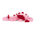 Jellycat Heart Dragon Medium Soft Plush Toy Pink Red Spines New With Tags