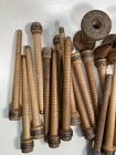 Wood Spools Bobbins Wooden Industrial 3 -10  Vintage Quills Mix Lot-30 