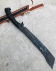 21   Carbon Steel Machete Sword Tactical Full Tang Camping Fixed Blade Knife