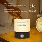 Rechargeable Lamp  Portable Dimmable Small Table Led  Night Light W timer  Brown