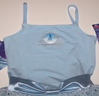 Capezio Disney Princess Cinderella Leotard Bodysuit Dress Hologram Blue New Girl