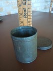 Antique  small  Tin Canister With Lid  Wilbur s  unxld  London Cocoa