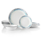 New Corelle Ocean Blues 18-piece Glass Dinnerware Set 1134331