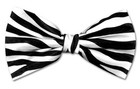 Zebra Animal Skin Print Design 100  Silk Bow Tie Mens Bowtie