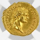 Domitian Gold Aureus Ngc Ch Au Fine Style As Caesar