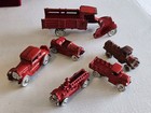 Vintage Cast Iron Toy Truck Lot Of 6     1920s   1940s   arcade Freeport   Fire Trucks